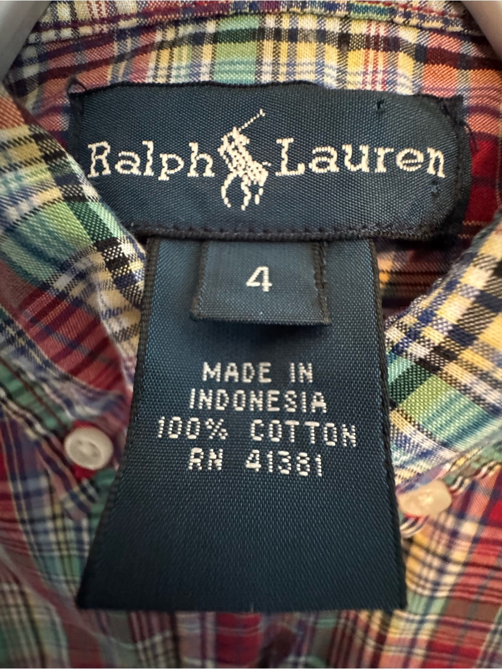 Ralph Lauren Navy Cable-Knit Vest with Red & Green Plaid Shirt - Picture 9 of 9